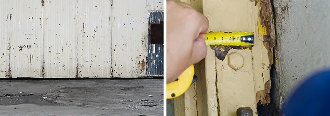 Lift Master Rusty Garage Doors in Boca Raton, Florida