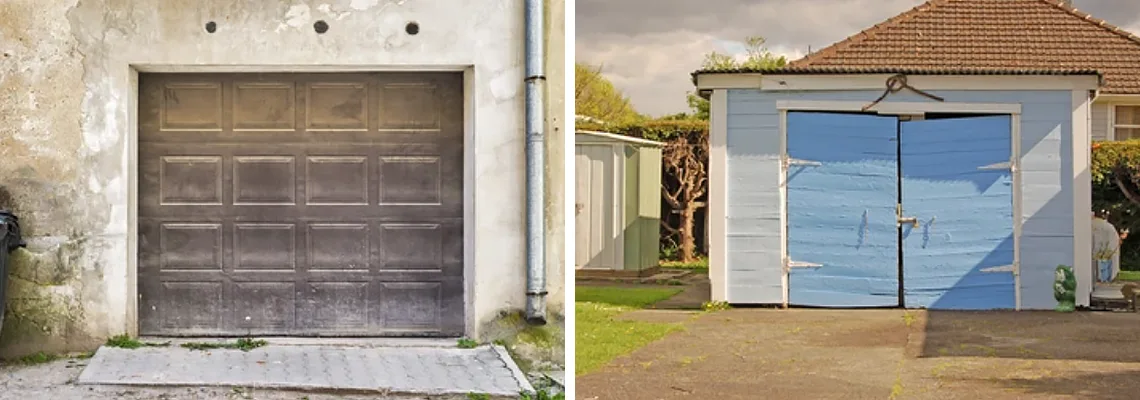 Rotten Steel Garage Door Repair in Boca Raton, Florida