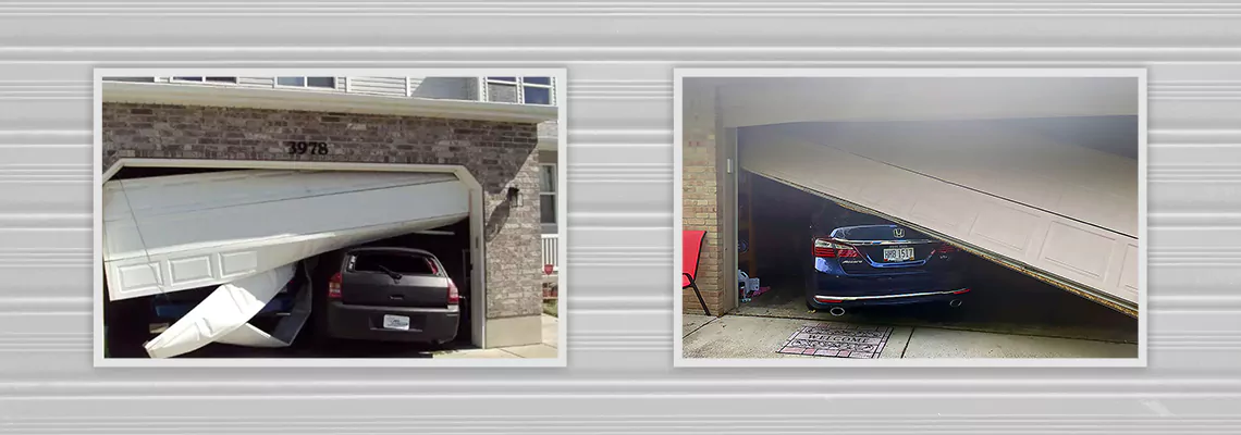 Repair Commercial Garage Door Got Hit By A Car in Boca Raton, Florida