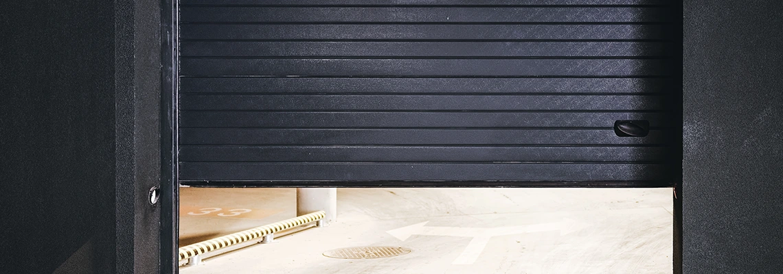 Residential Black Garage Door Installation in Boca Raton, FL