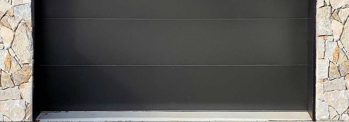 Overhead Black Garage Door Installation in Boca Raton, Florida